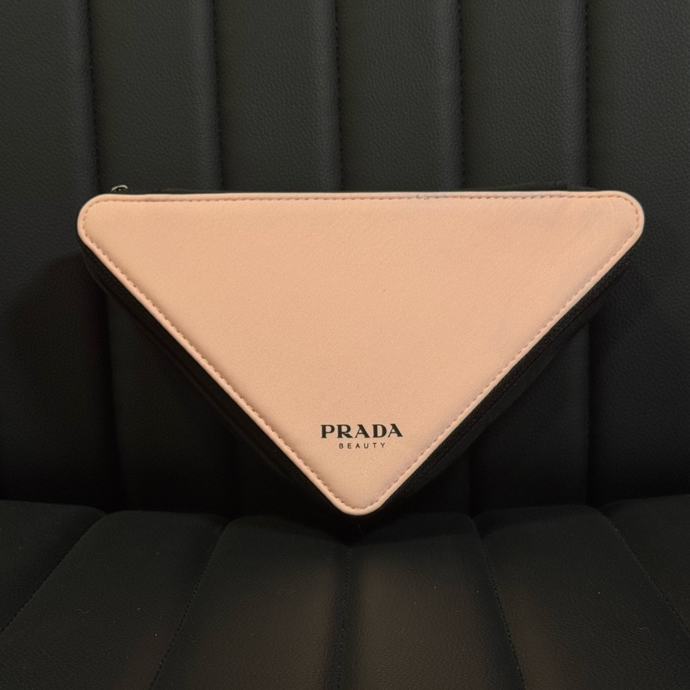 Prada Soft Pink Triangular Cosmetic Case